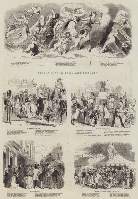Vie printanière en ville et à la campagne - John Gilbert