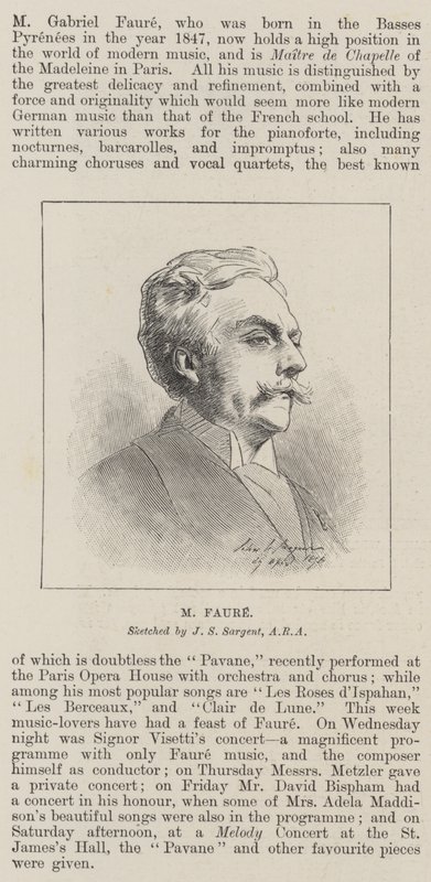 M. Faure - John Singer Sargent