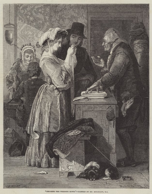 Choisir la robe de mariée - John Wykeham Archer