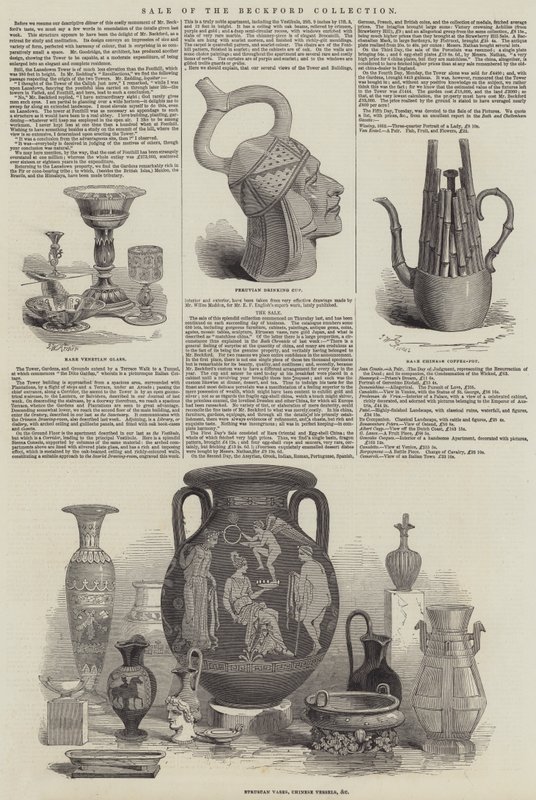 Vente de la collection Beckford - John Wykeham Archer