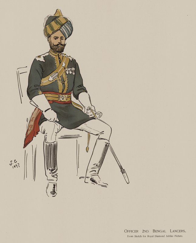 Officier des 2e Lanciers du Bengale - John (after) Charlton