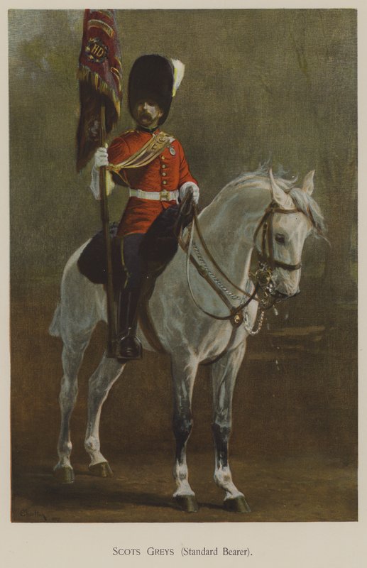 Scots Greys, porte-drapeau - John (after) Charlton