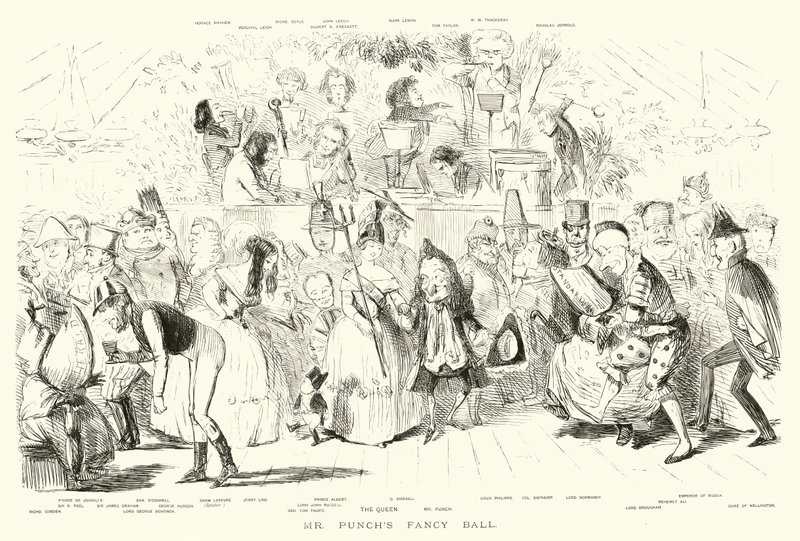 Le Bal de Fantaisie de Mr Punch (gravure) - John (after) Leech