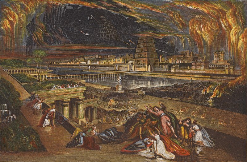 La chute de Babylone - John (after) Martin
