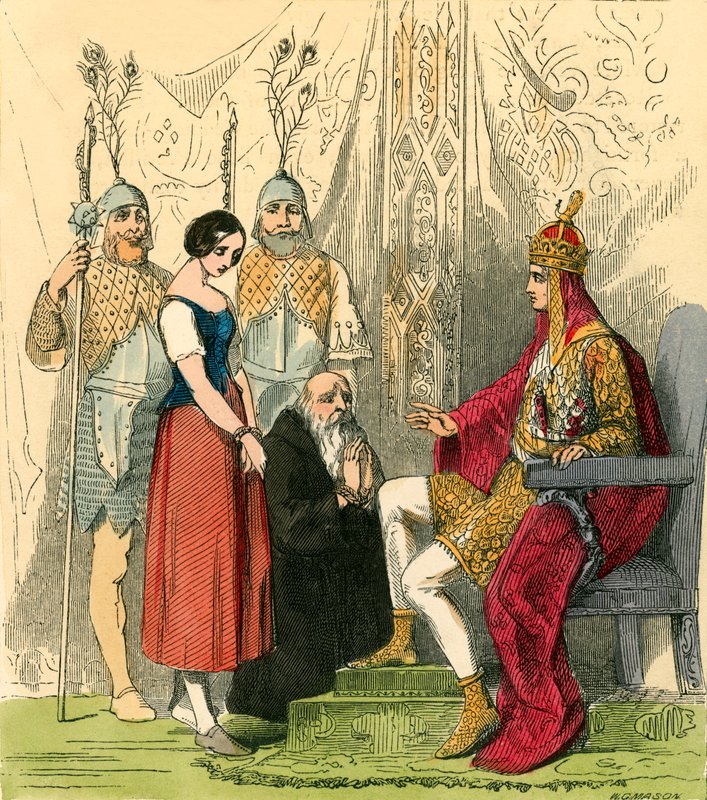 Rosetta présentée au roi - John Absolon