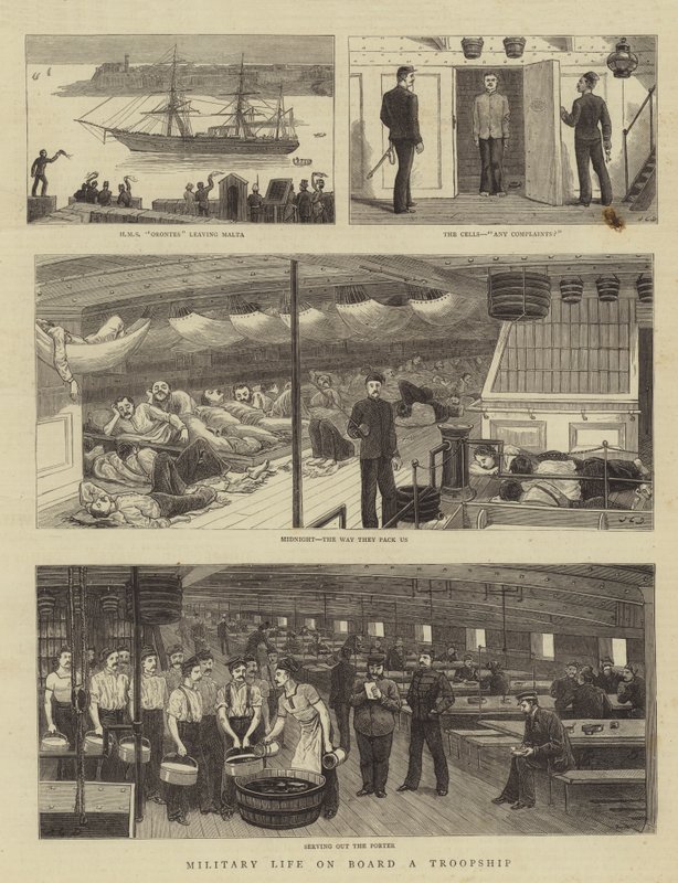 Vie militaire à bord d