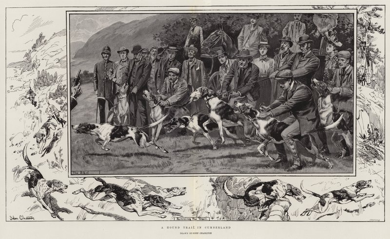 Une course de chiens en Cumberland - John Charlton