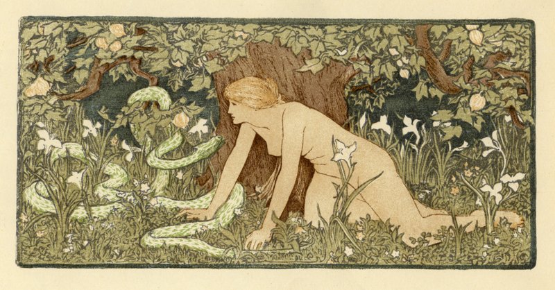 Ève et le serpent - John Dickson Batten