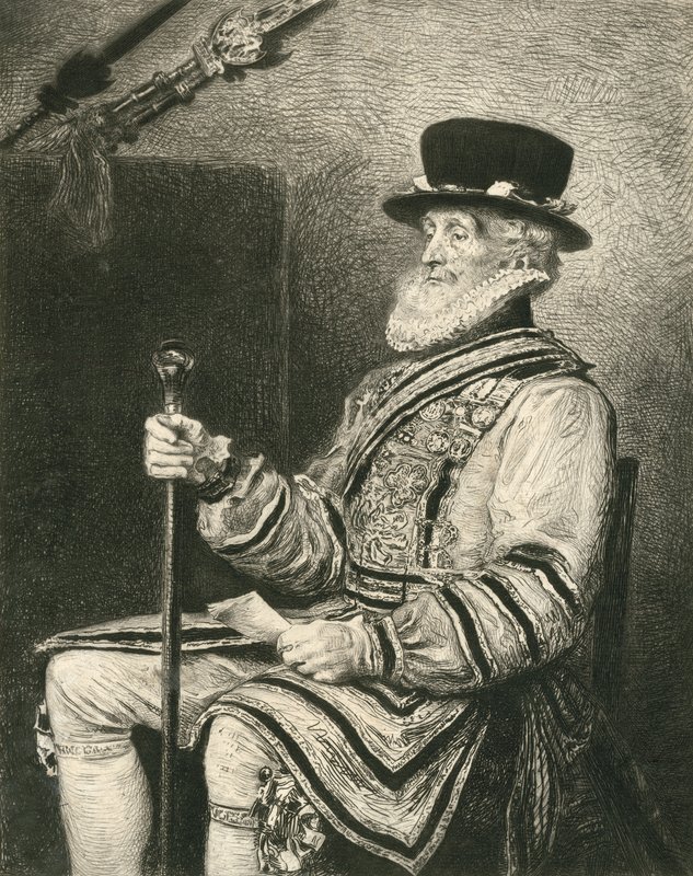 Un yeoman de la garde - John Everett Millais