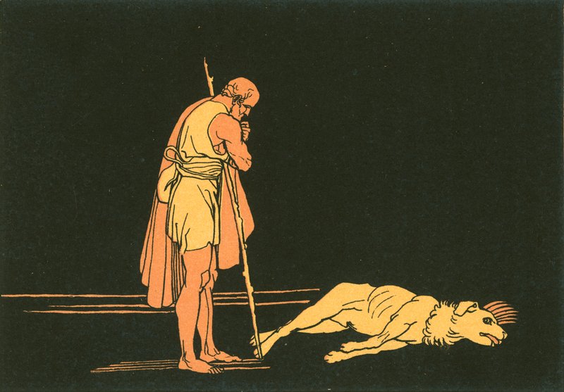 Ulysse et son chien - John Flaxman