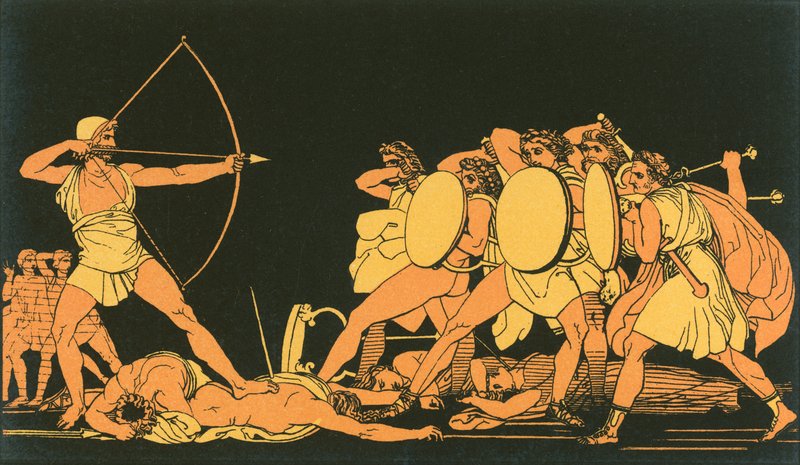 Ulysse tuant les prétendants - John Flaxman
