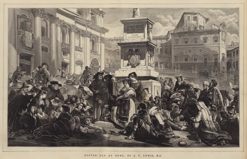 Jour de Pâques à Rome - John Frederick Lewis