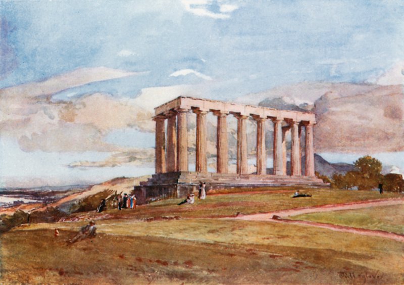Le Monument National sur Calton Hill - John Fulleylove