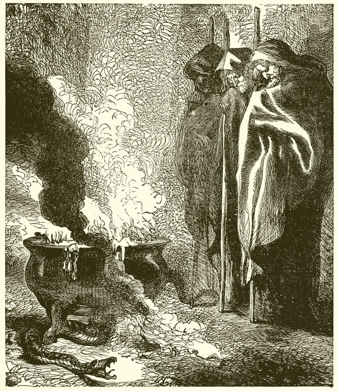 Macbeth : Les trois sorcières - John Gilbert