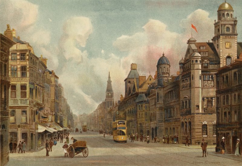 Liverpool : Dale Street, vue vers l
