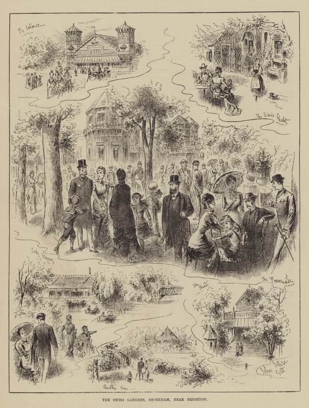 Les Jardins Suisses, Shoreham, près de Brighton - John Jellicoe