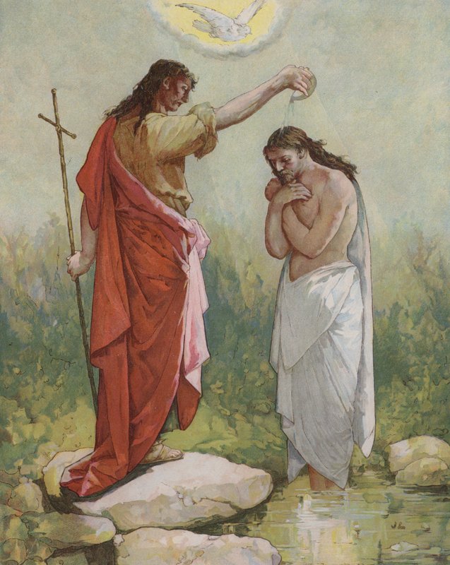 Jean baptise Jésus - John Lawson