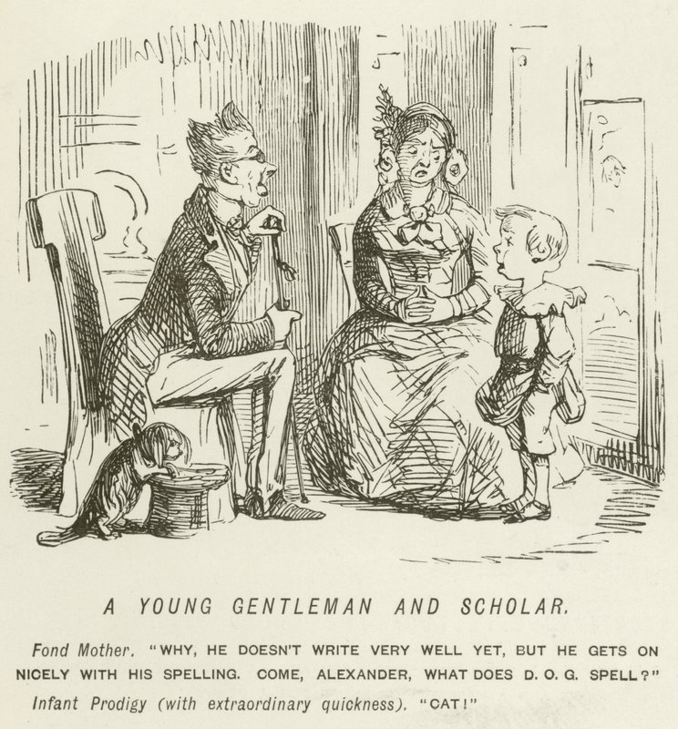 Un jeune gentleman et érudit - John Leech