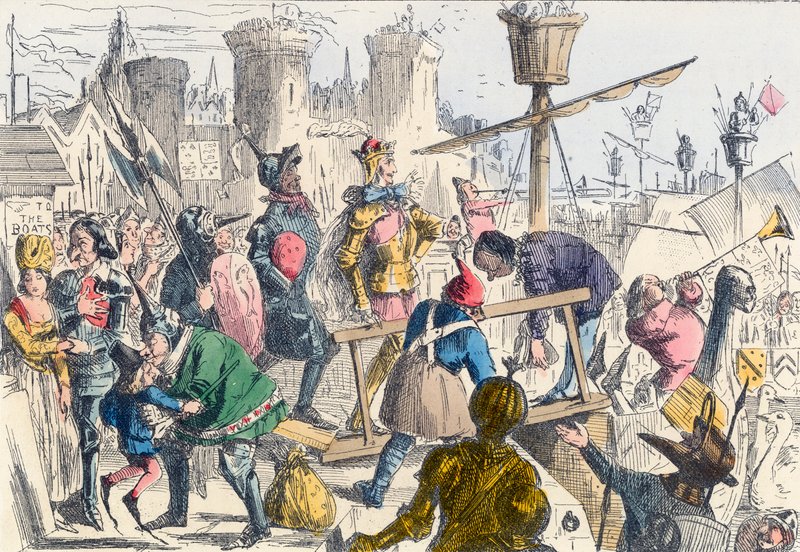 Embarquement du Roi Henri V à Southampton - John Leech