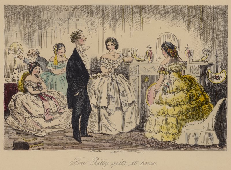 Le beau Billy tout à fait chez lui - John Leech