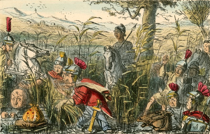 Marius découvert dans les marais de Minturnae - John Leech