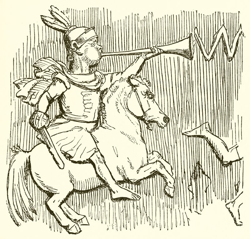 Soldat Romain à Cheval - John Leech