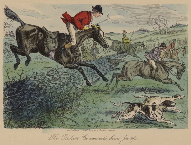 Le premier saut du plus riche des roturiers - John Leech