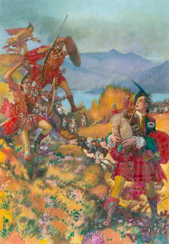 Le pèlerinage de Childe Harold (gouache sur papier) - John Millar Watt