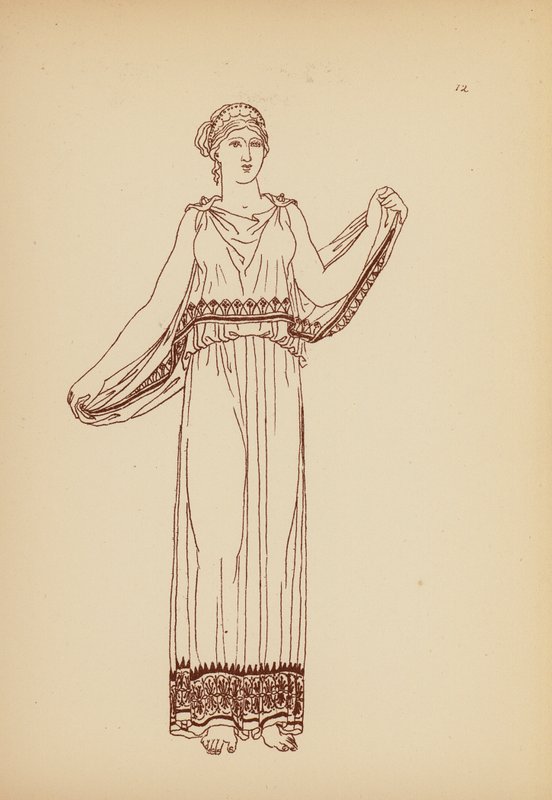 Costume féminin grec ancien - John Moyr Smith