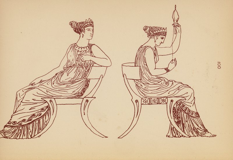 Costume féminin grec ancien - John Moyr Smith