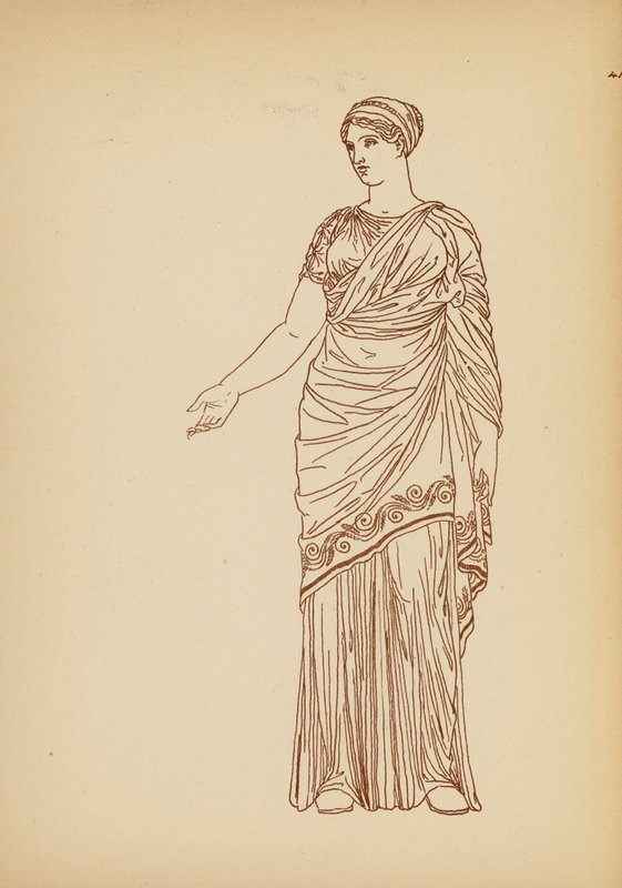 Costume féminin grec ancien - John Moyr Smith