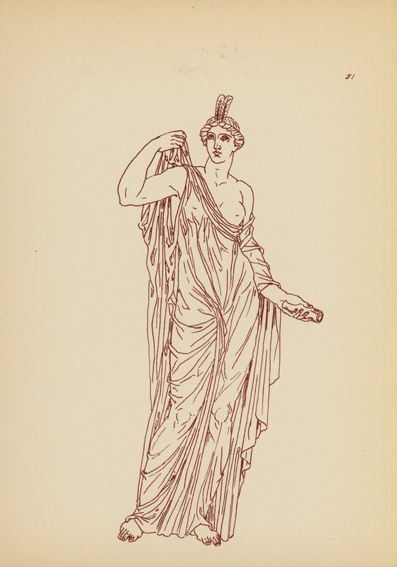 Costume féminin grec ancien - John Moyr Smith