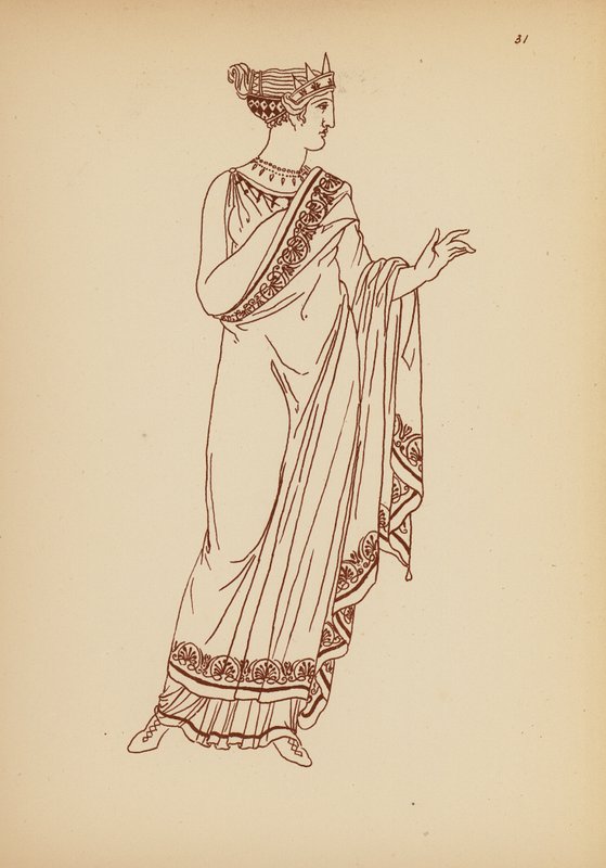 Costume féminin grec ancien - John Moyr Smith