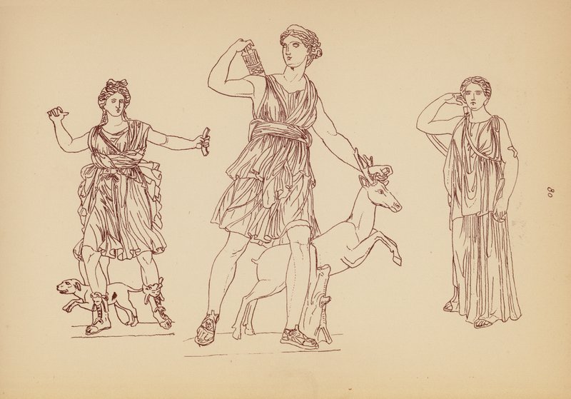 Costume féminin grec ancien - John Moyr Smith