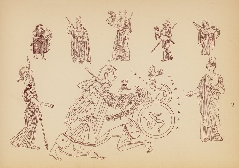 Costume féminin grec ancien - John Moyr Smith