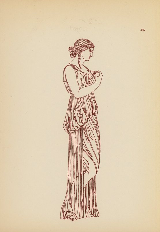 Costume féminin grec ancien - John Moyr Smith