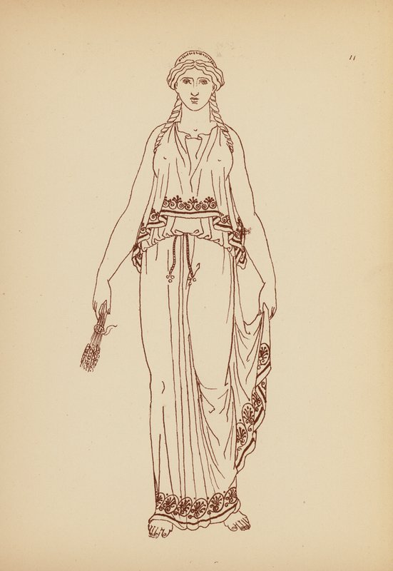 Costume féminin grec ancien - John Moyr Smith