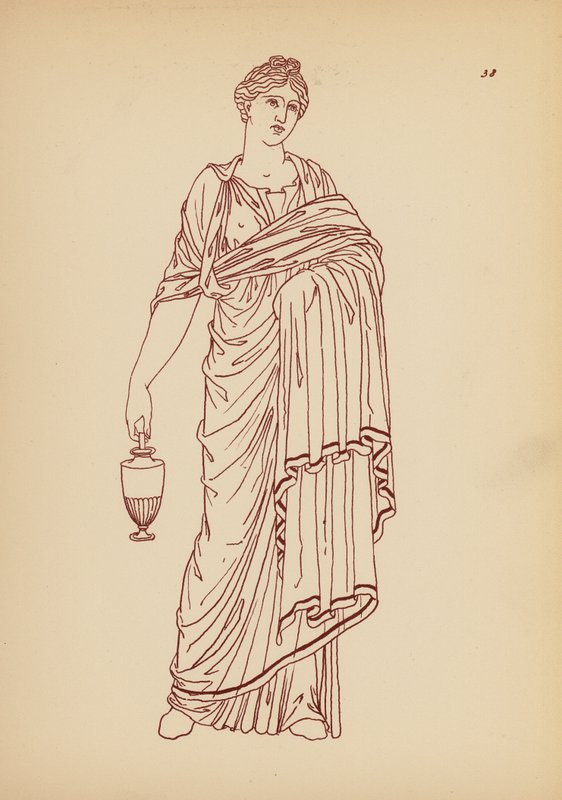 Costume féminin grec ancien - John Moyr Smith