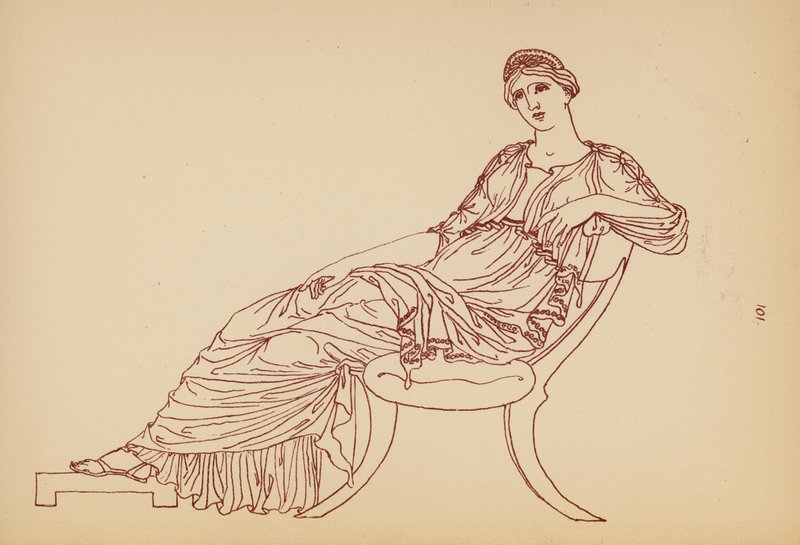 Costume féminin grec ancien - John Moyr Smith