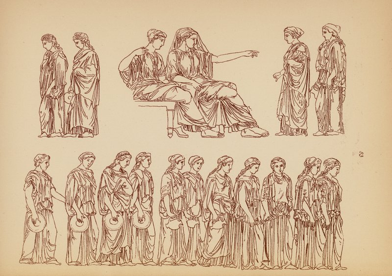 Costume féminin grec ancien - John Moyr Smith