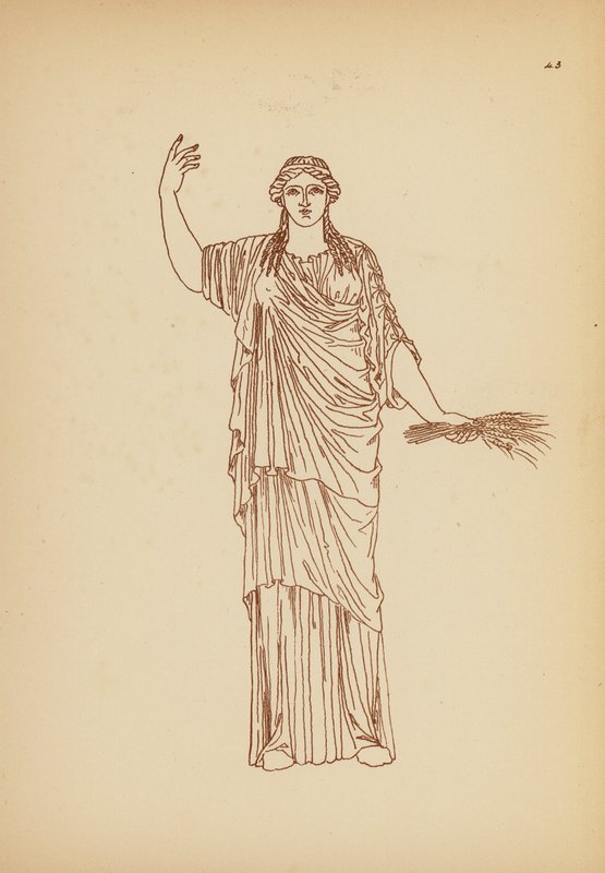 Costume féminin grec ancien - John Moyr Smith