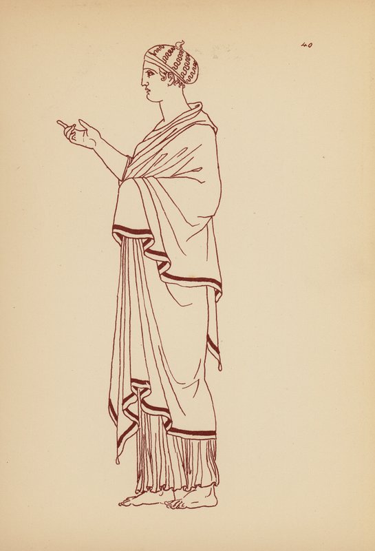 Costume féminin grec ancien - John Moyr Smith