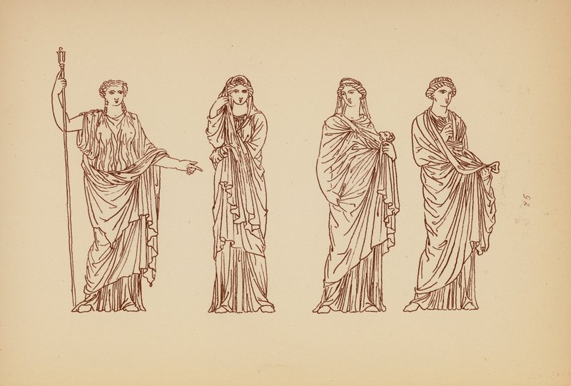 Costume féminin grec ancien - John Moyr Smith