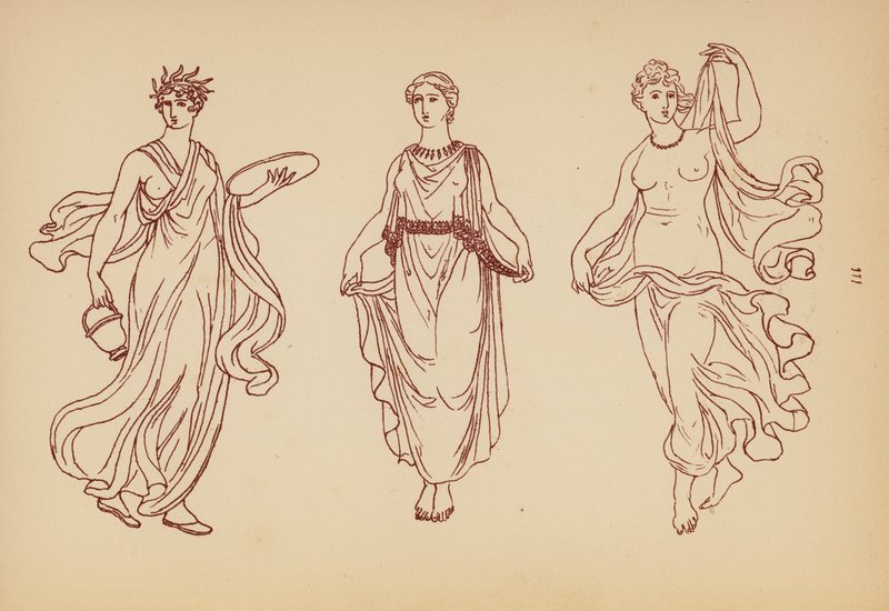 Costume Féminin de la Grèce Antique - John Moyr Smith