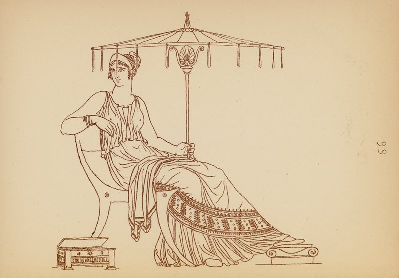 Costume féminin grec ancien - John Moyr Smith
