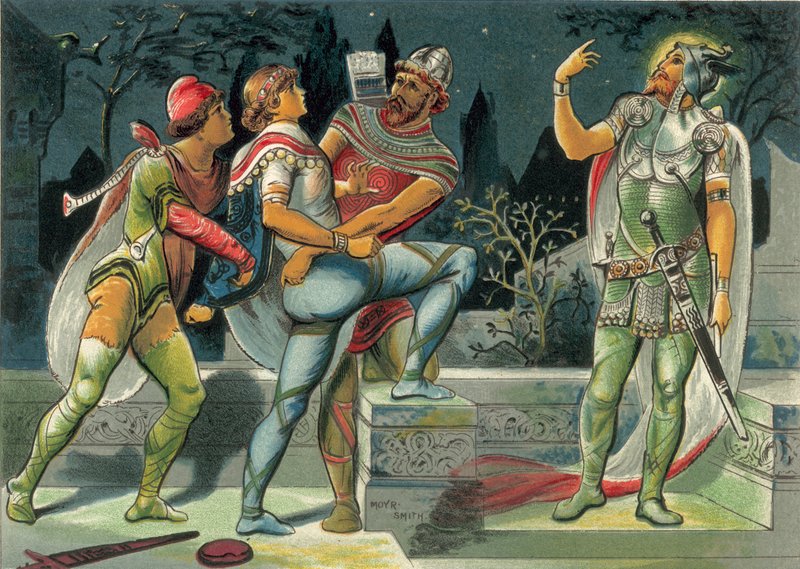 Hamlet et le fantôme de son père - John Moyr Smith