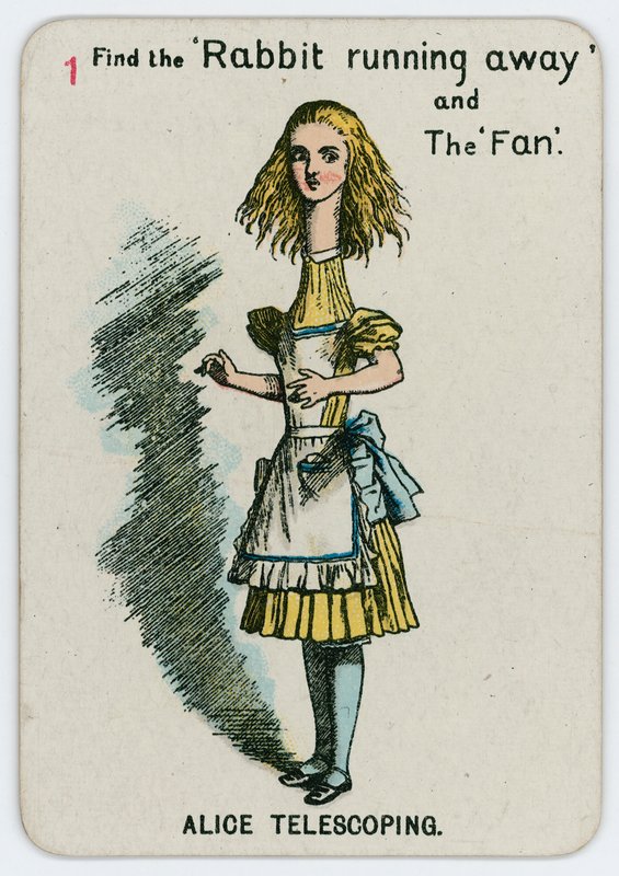 Alice se télescopant - John Tenniel