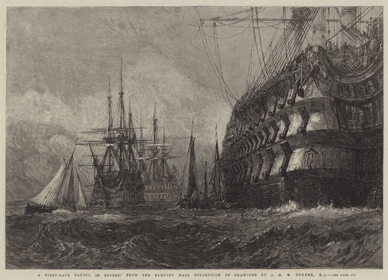 Un premier rang prenant des provisions - Joseph Mallord William Turner