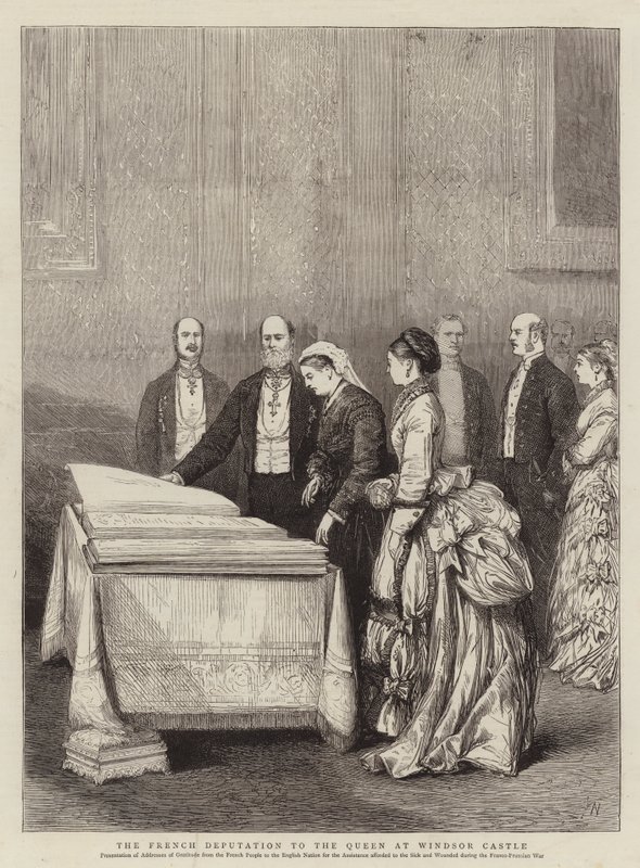 La députation française à la reine au château de Windsor - Joseph Nash