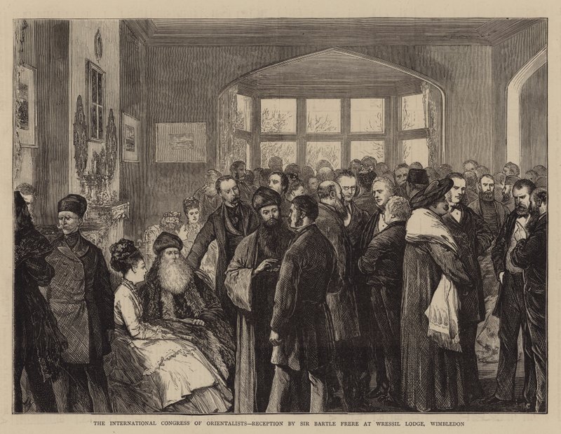 Le Congrès international des orientalistes, Réception par Sir Bartle Frere à Wressil Lodge, Wimbledon - Joseph Nash